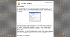Desktop Screenshot of disablestartup.com